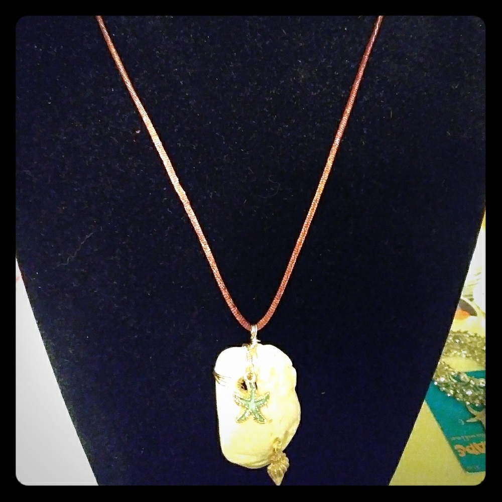 Hand made beach shell necklace,